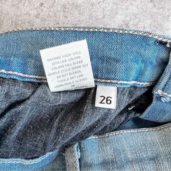 Flying Monkey Lightwash Skinny Jean High Rise Size 26 - Picture 8 of 8